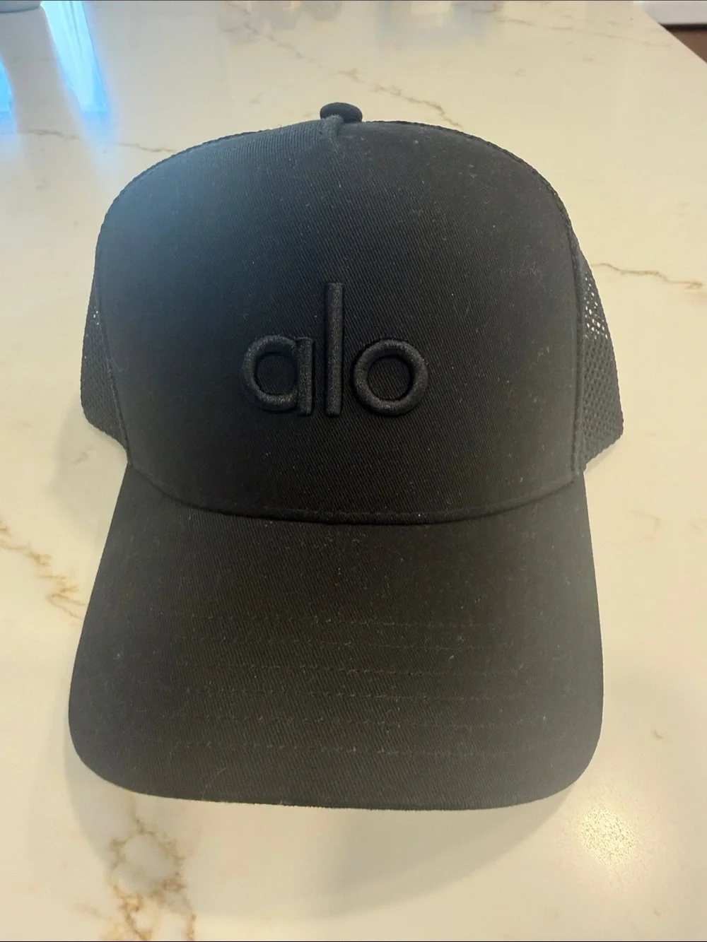 Alo Black Mesh Trucker Hat